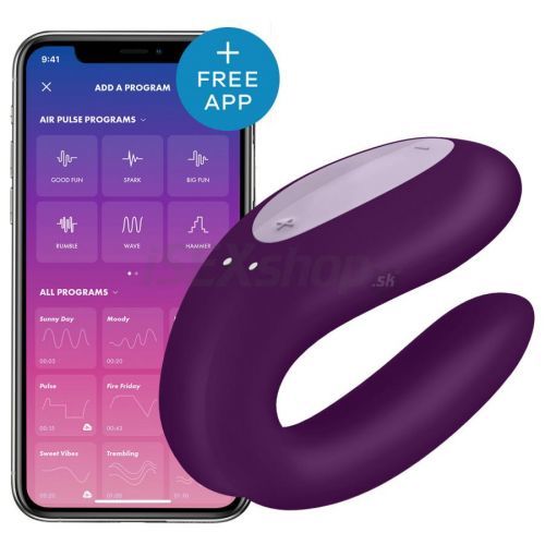 Satisfyer Double Joy fialový