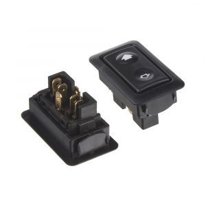 Vypínač sťahovania okien - UNI s rámčekom (37x18mm) 6-PIN