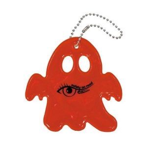 Reflexný prívesok - GHOST S.O.R / červený (7x7cm)