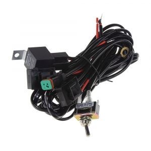 Kabeláž pre pracovné svetlo - so spínačom a relé 40A