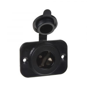 Zásuvka autozapaľovača 12V / 24V - vodeodolná s modrým podsvietením