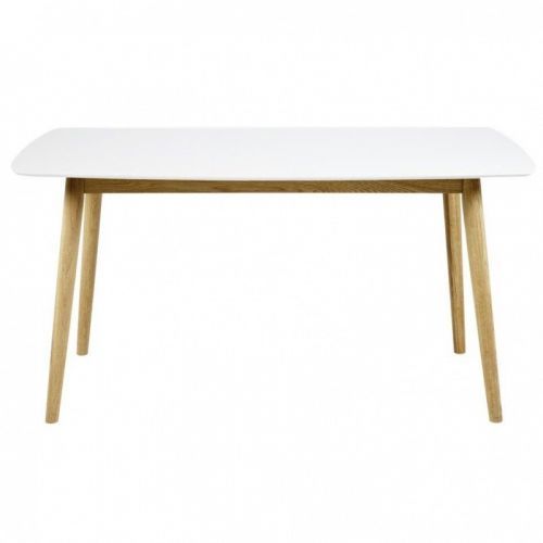 Jídelní dřevěný stůl Nagano bílý