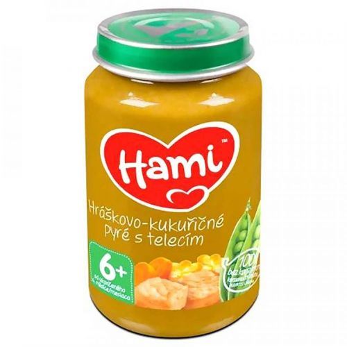 HAMI Hráškovo-kukuričné pyré s teľacím od 6. mesiaca 200 g