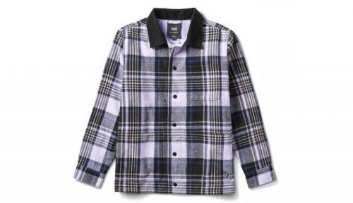 Vans X Anderson Paak Plaid Reversible chore coat MN modré VN0A5FFT4481