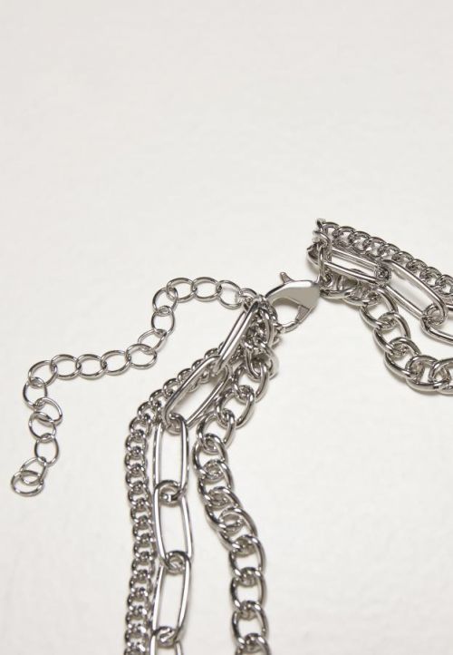 Urban Classics Layering Chain Necklace silver - One Size