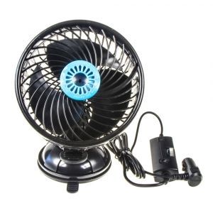 Ventilátor 150mm na prísavku 12V - s ionizátorom