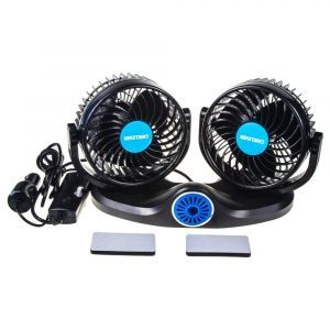 Ventilátor DUO - 12V / 10W / na palubnú dosku / s ionizátorom