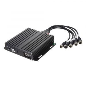 Čierna skrinka pre záznam obrazu 1080P zo 4 kamier - 1x slot SD / GPS