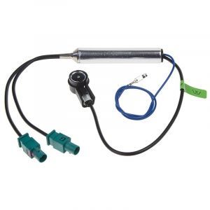 Autoanténna redukcia - napájač ISO / 2x FAKRA