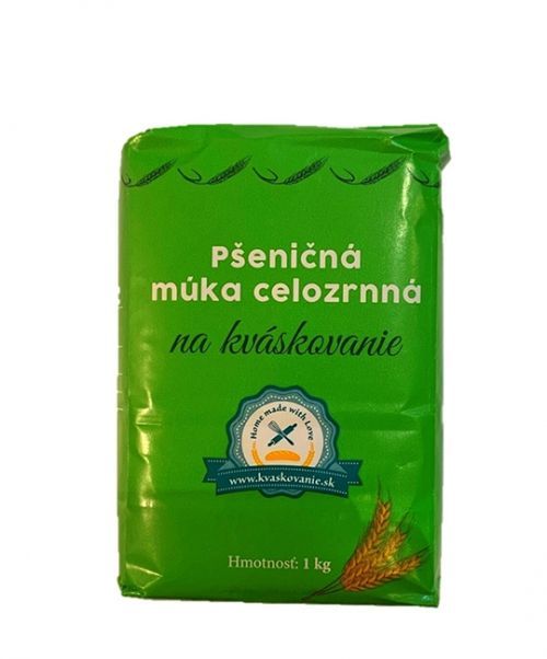 Pšeničná múka celozrnná na kváskovanie 1 kg