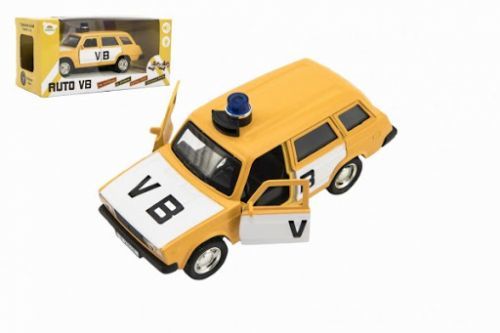 Teddies Policajné auto VB combi na spätné natiahnutie na batérie so zvukom
