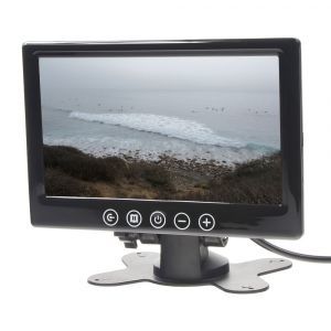 LCD monitor 7" - PAL / NTSC čierny na palubnú dosku / do opierky