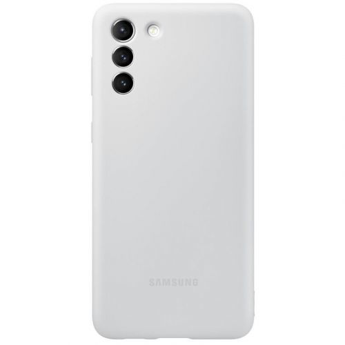 Kryt na mobil Samsung Silicone Cover na Galaxy S21+ sivý...