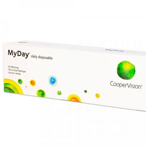 COOPERVISION MyDay Daily Disposable jednodňové šošovky 30 kusov, Počet dioptrií: -9,5, Priemer: 14,2, Zakrivenie: 8,4, Počet ks: 30 ks