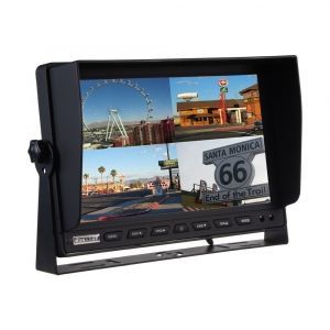 AHD monitor 10,1" - s kvadrátorom a 4x 4PIN vstupmi