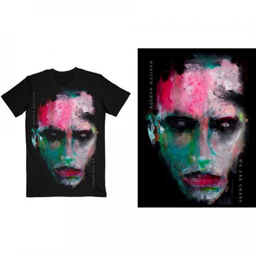 Marilyn Manson - Tričko We Are Chaos Cover - Muž, Unisex, Čierna, XL