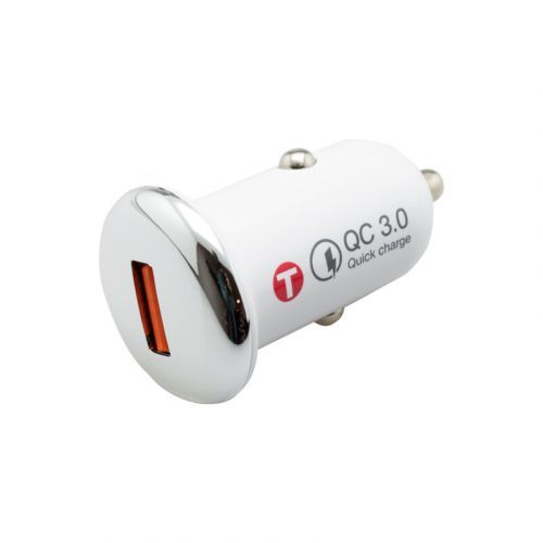 Autonabíjačka 3A (18W) Quick Charge 3.0, Eco balenie, biela