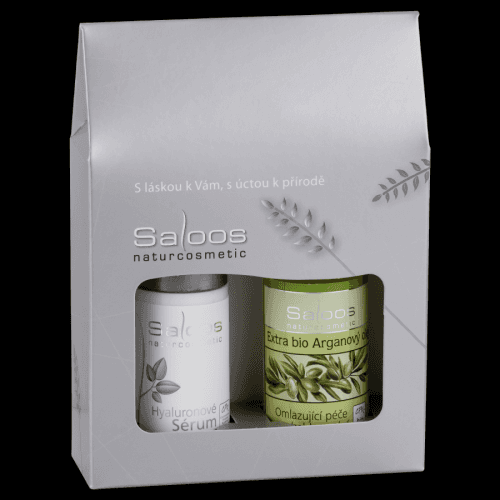 Saloos Darčeková kazeta Argan & Hyalurónové sérum 20ml+15ml