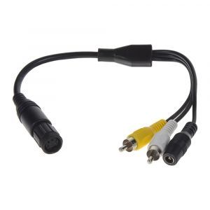 Kábel video - redukcia 6-PIN WAECO samica / RCA samec