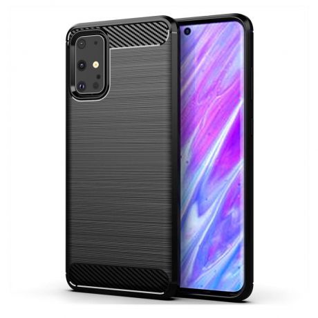 MG Carbon Case Flexible silikónový kryt na Samsung Galaxy S20 Ultra, čierny