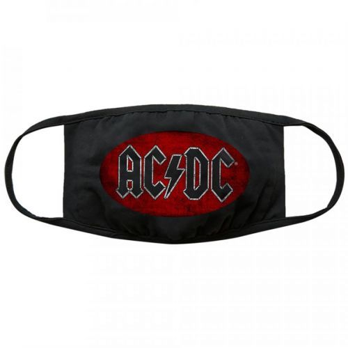 AC/DC - Rúško Oval Logo Vintage