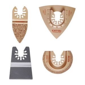 Nástavce na multifunkčné náradie - súprava / univerzálne / na obklady EXTOL PREMIUM 8803822 (4ks)
