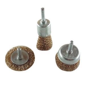 Kartáče oceľové - stopka 6mm (3ks) EXTOL CRAFT