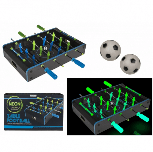 Neónový stolný futbal