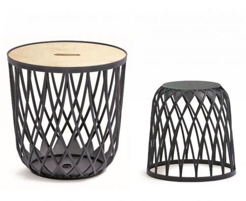 Sada univerzálních košů QUBO 2+1 antracit