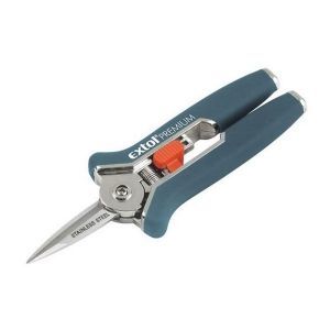 Nožnice záhradnícke -  krátke úzke / 153mm / max. prestrih pr.6mm EXTOL PREMIUM