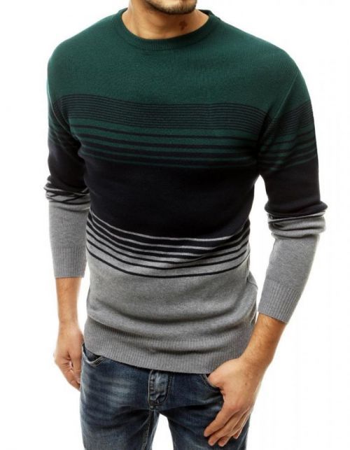 Pánsky svetlo-sivý sveter.