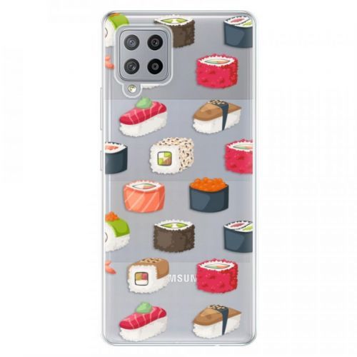 Odolné silikónové puzdro iSaprio - Sushi Pattern - Samsung Galaxy A42