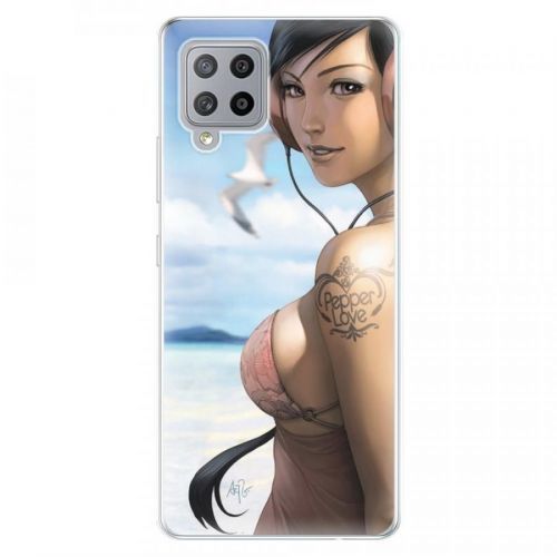 Odolné silikónové puzdro iSaprio - Girl 02 - Samsung Galaxy A42