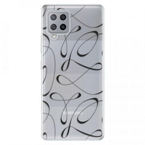 Odolné silikónové puzdro iSaprio - Fancy - black - Samsung Galaxy A42