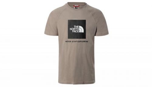 The North Face M Raglan Red Box Tee šedé NF0A3BQOVQ8