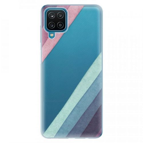 Odolné silikónové puzdro iSaprio - Glitter Stripes 01 - Samsung Galaxy A12