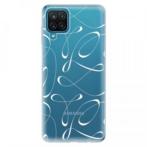 Odolné silikónové puzdro iSaprio - Fancy - white - Samsung Galaxy A12