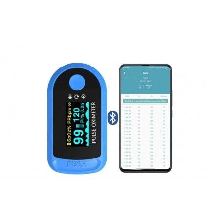 DR Pulzometer na prst - Oxymeter s Bluetooth a OLED LCD displejom