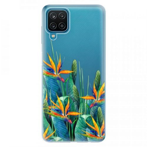 Odolné silikónové puzdro iSaprio - Exotic Flowers - Samsung Galaxy A12
