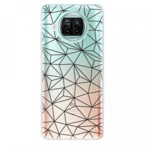 Odolné silikónové puzdro iSaprio - Abstract Triangles 03 - black - Xiaomi Mi 10T Lite