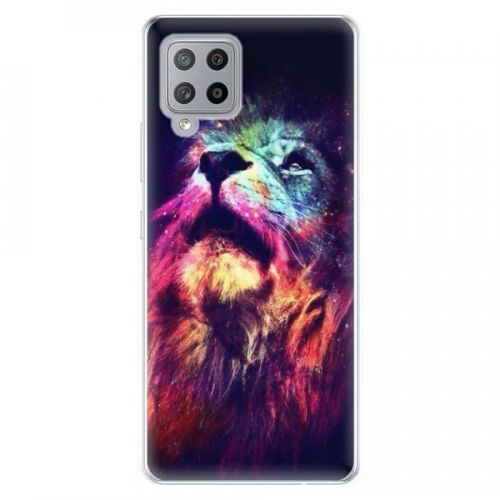 Odolné silikónové puzdro iSaprio - Lion in Colors - Samsung Galaxy A42