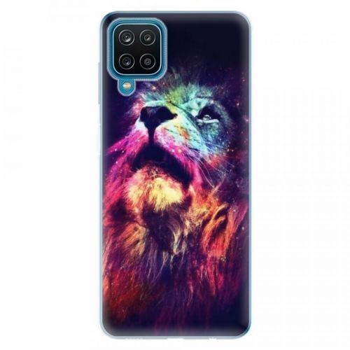 Odolné silikónové puzdro iSaprio - Lion in Colors - Samsung Galaxy A12