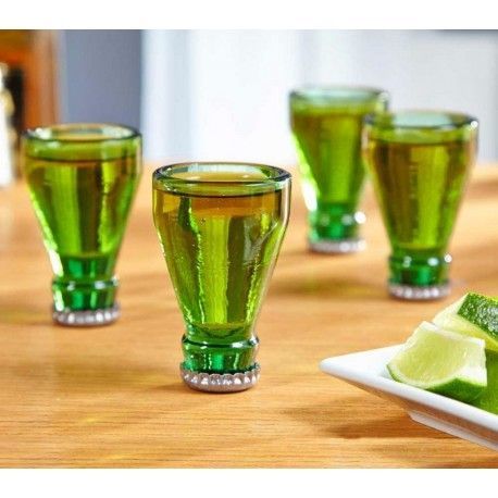 Poldecáky obrátené pivné fľaše 2ks