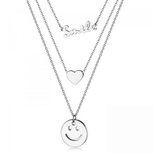 Oceľový náhrdelník - tenké retiazky, 