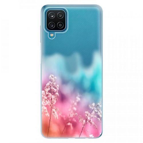 Odolné silikónové puzdro iSaprio - Rainbow Grass - Samsung Galaxy A12