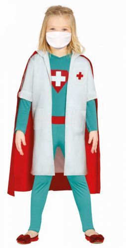 Guirca Detský kostým - Superhrdinka doktorka Veľkosť - deti: S
