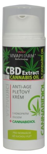 Vivapharm Pleťový Anti-Age krém s cannabidiolom 50ml