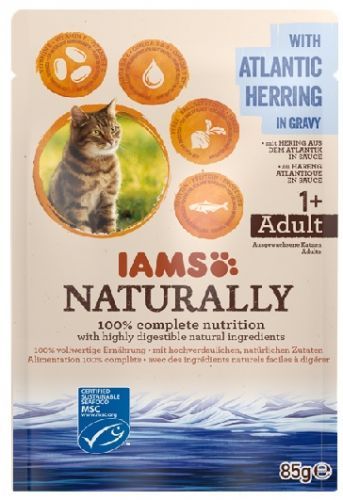 IAMS cat pouch NATURALLY  ATLANTIC/herring - 85g