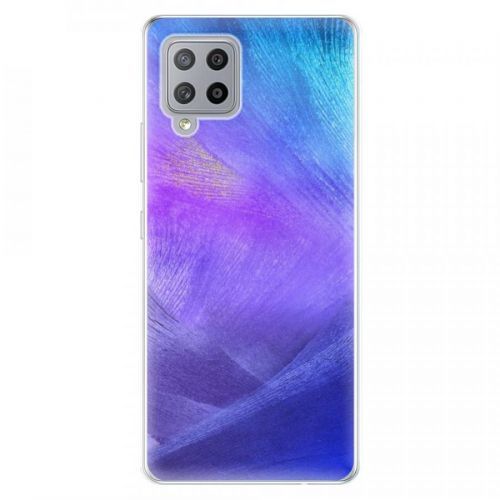 Odolné silikónové puzdro iSaprio - Purple Feathers - Samsung Galaxy A42