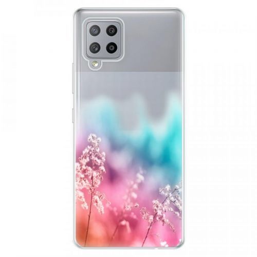 Odolné silikónové puzdro iSaprio - Rainbow Grass - Samsung Galaxy A42